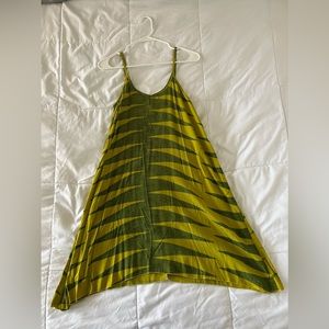 Manaola Dress - XS yellow & green